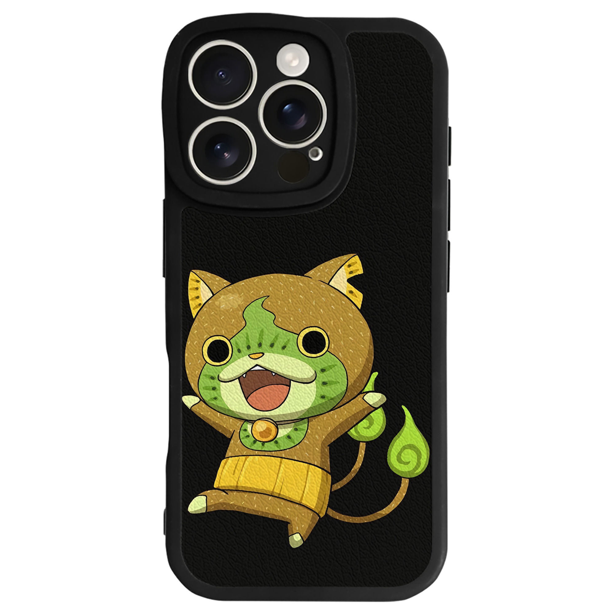 （画像用） 妖怪ウォッチ Yo-kai Watch 【iPhone 16シリーズ対応】シリコンスマホケース（レザー調） 材質：シリコン